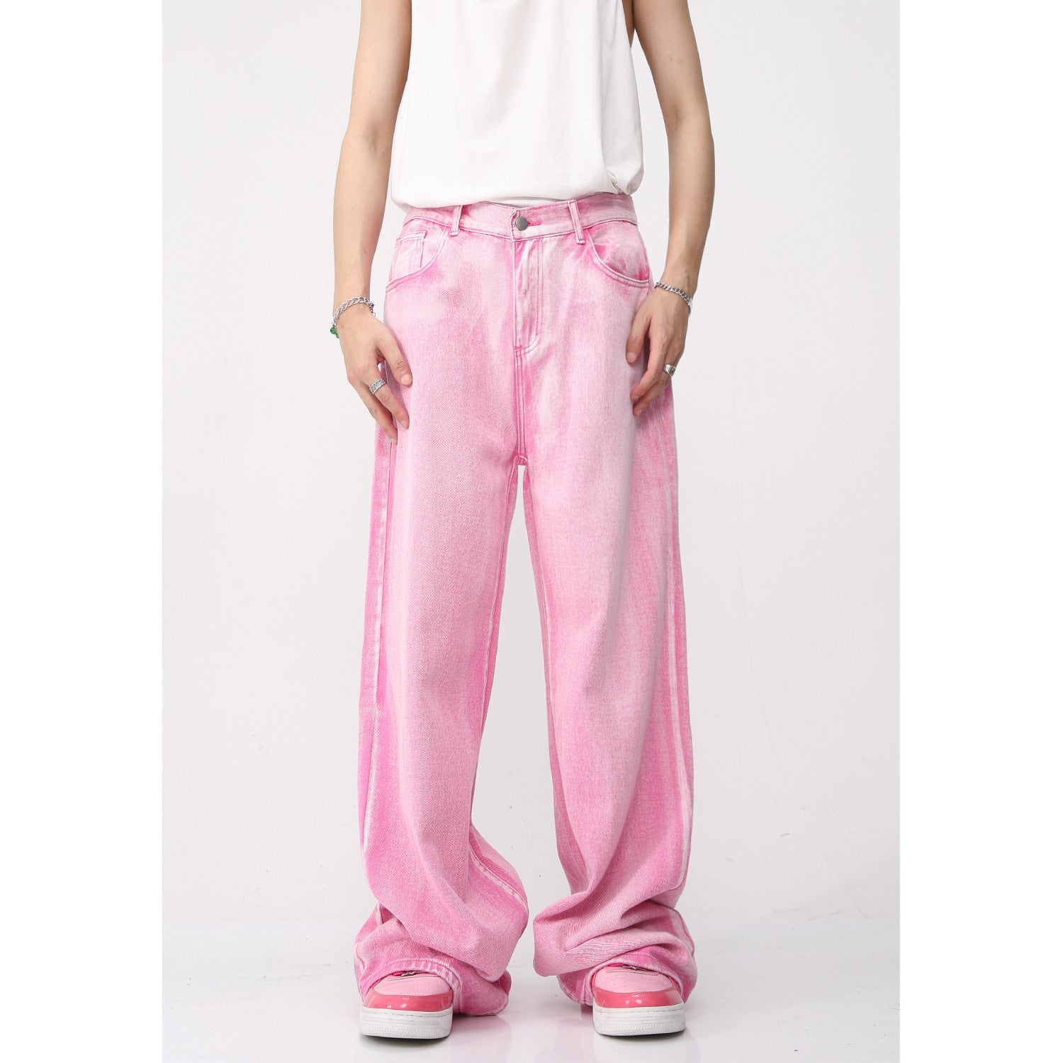 Denim Jacket Straight Jeans For Men