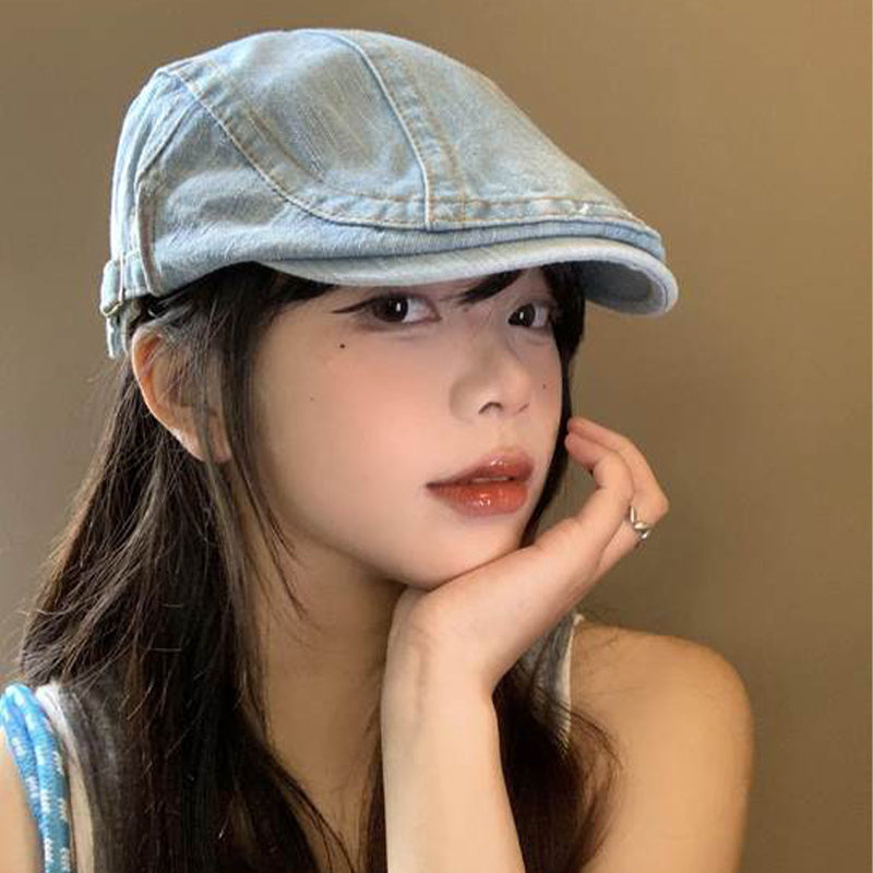 Washed Denim Advance Hats Women's Spring And Summer