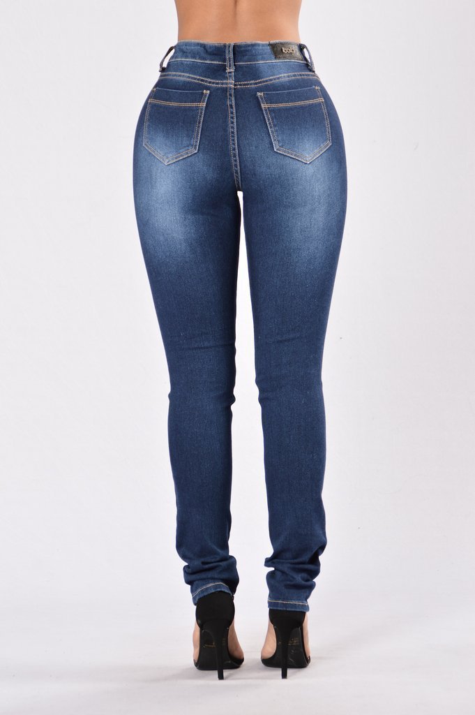 New style denim trousers with ripped jeans