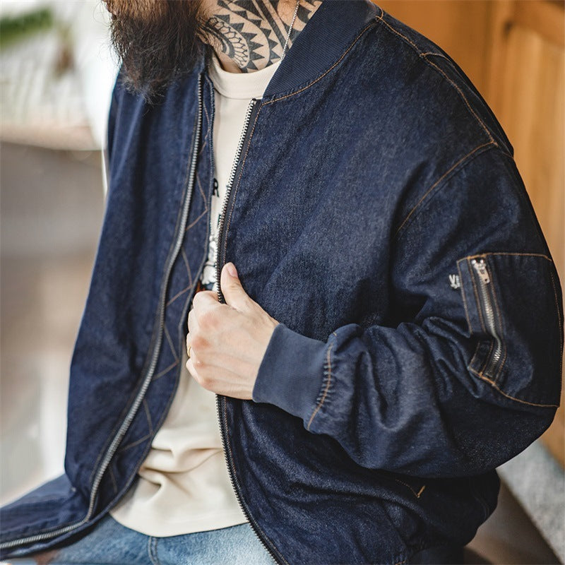 American Retro Denim Pilot Jacket Denim Coat