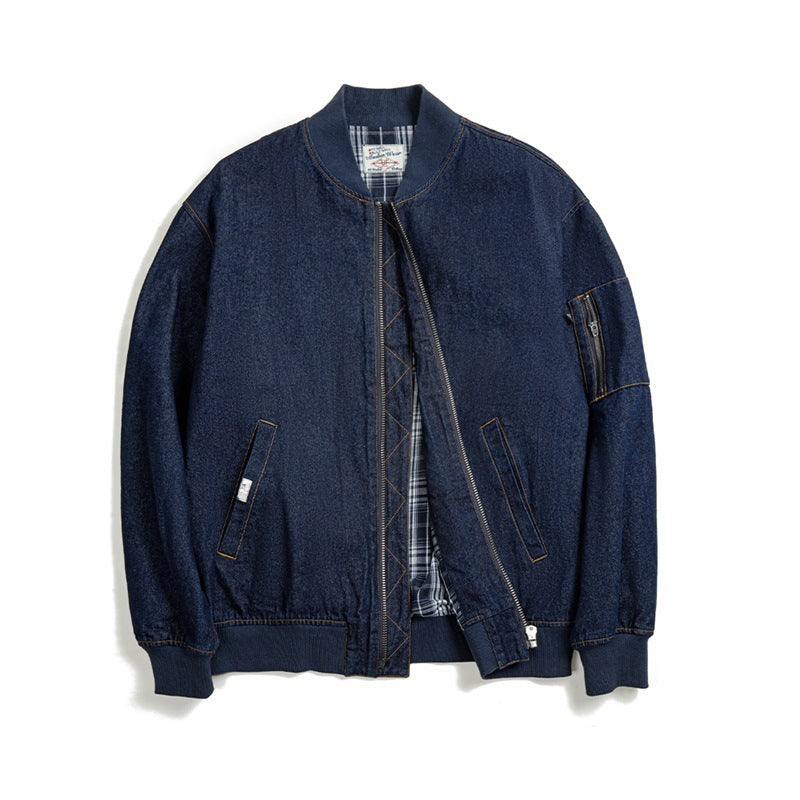 American Retro Denim Pilot Jacket Denim Coat