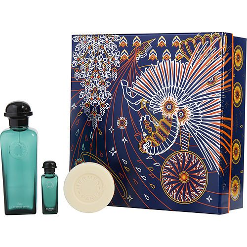 HERMES D'ORANGE VERT by Hermes EAU DE COLOGNE SPRAY 3.3 OZ & EAU DE COLOGNE 0.25 OZ & SOAP 1.8 OZ