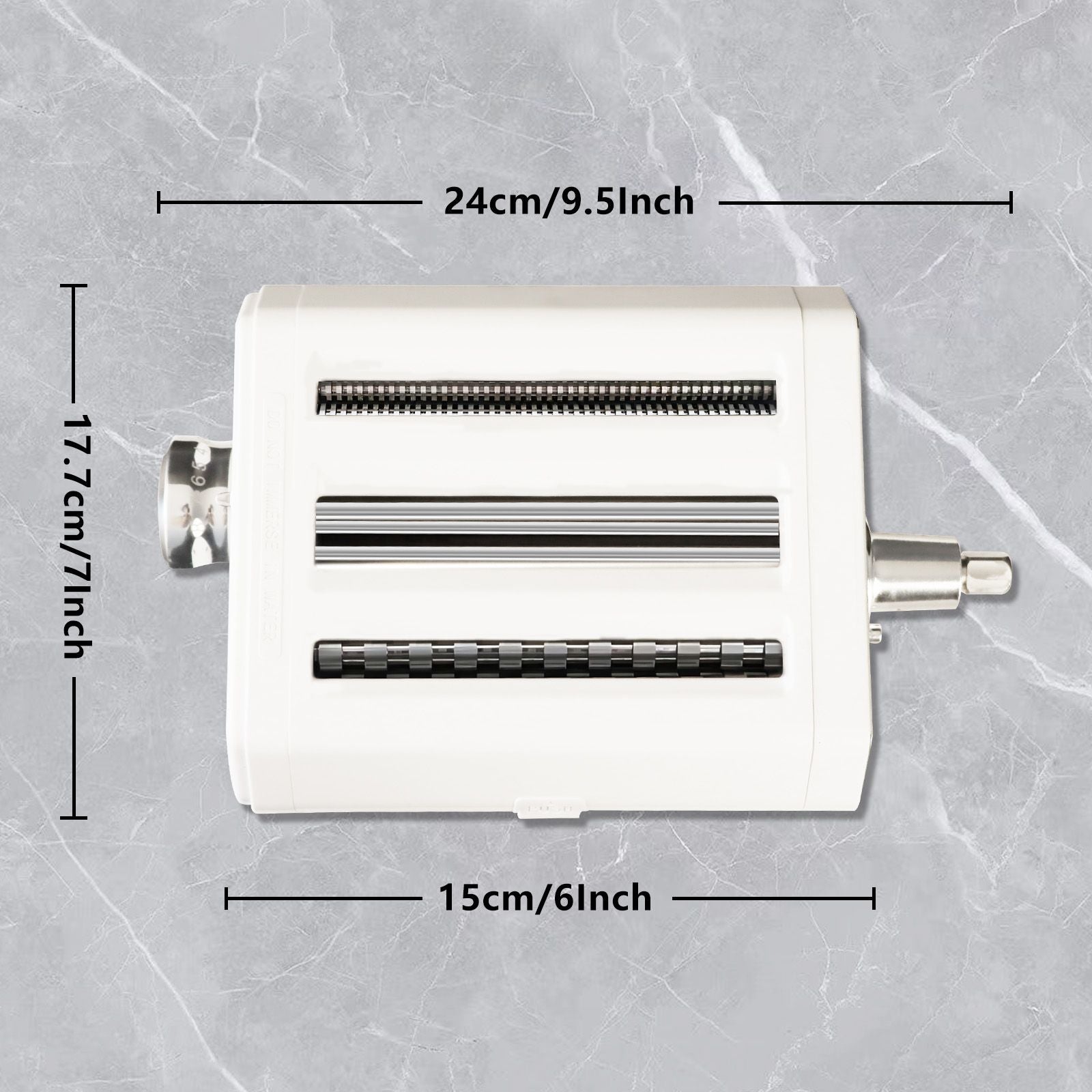 IAGREEA Pasta Maker Attachment 3 in 1 for KitchenAid Stand Mixers IncludedPasta Sheet Roller, Spaghetti Cutter, Fettuccine Cutter Maker,For KitchenAid Vertical Mixer(Machine Is Not Included)