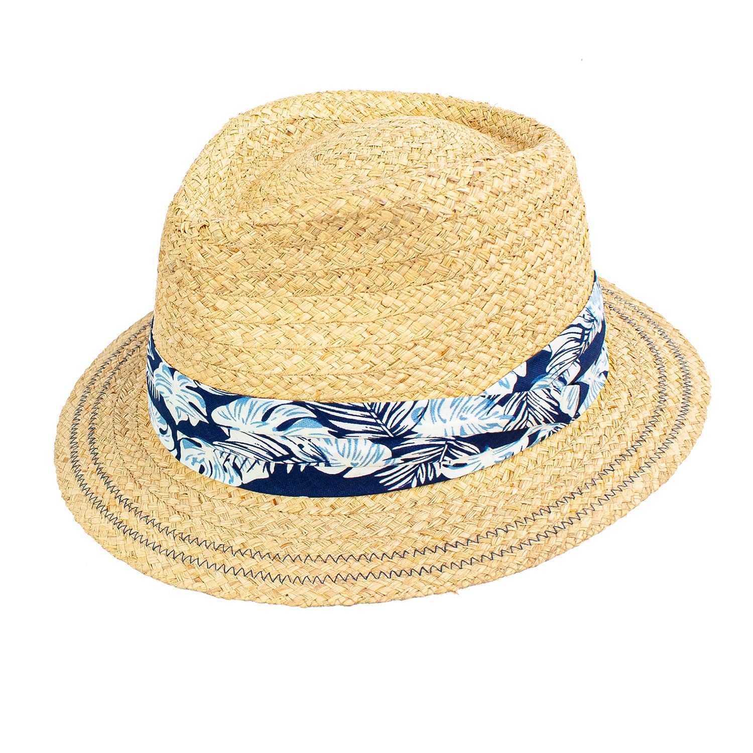 Pill Box Straw Fedora Hat