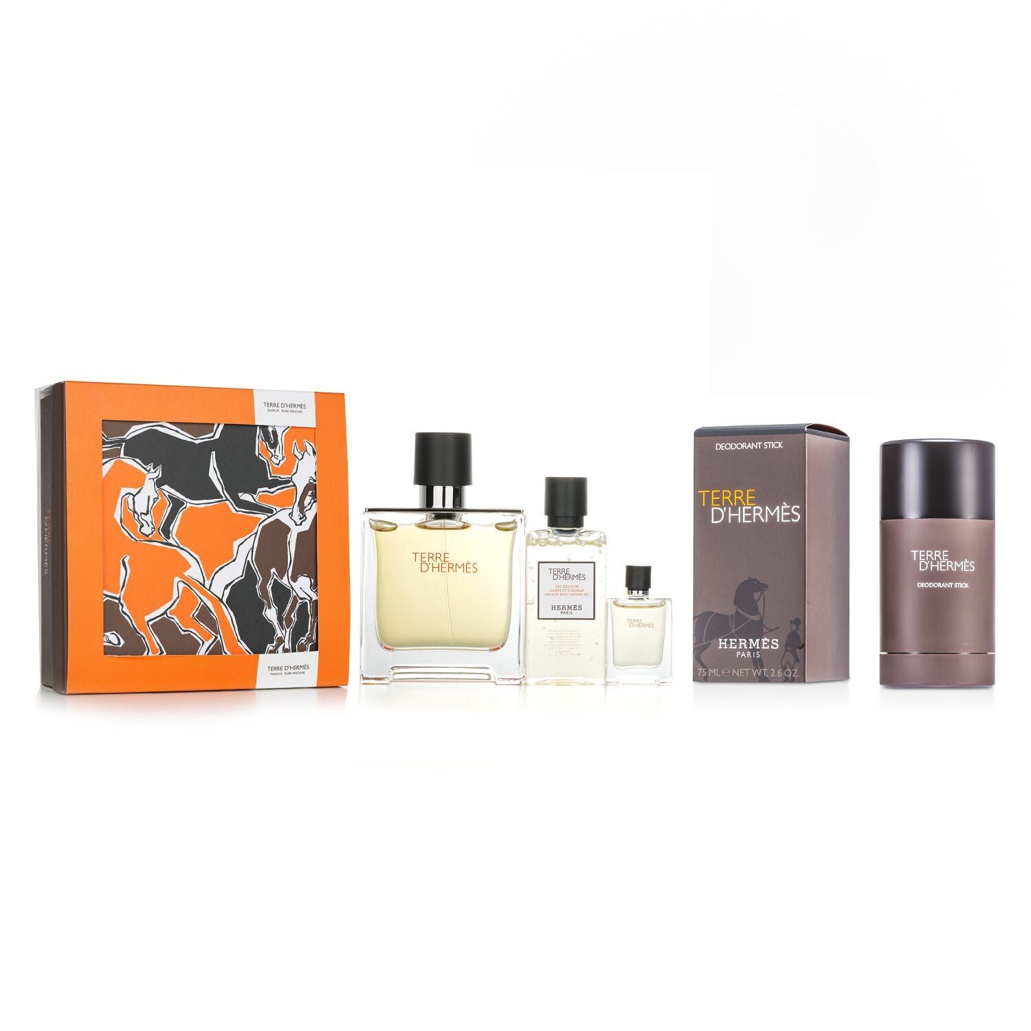 HERMES - Hermes Terre D'Hermes Pure Set + Terre D'Hermes Deodorant Stick 2pcs